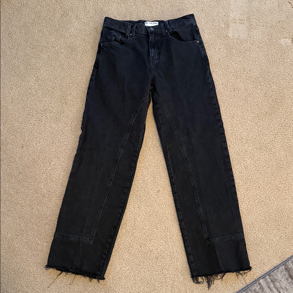We The Free Risk Taker High Rise Straight Black Jeans